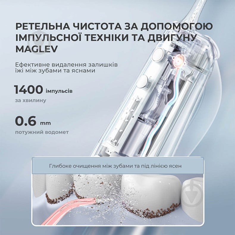 Ирригатор Oclean W10 Pink NEW-2 NOZZLES - фото 5 Ирригатор Oclean W10 Pink NEW-2 NOZZLES - фото 5