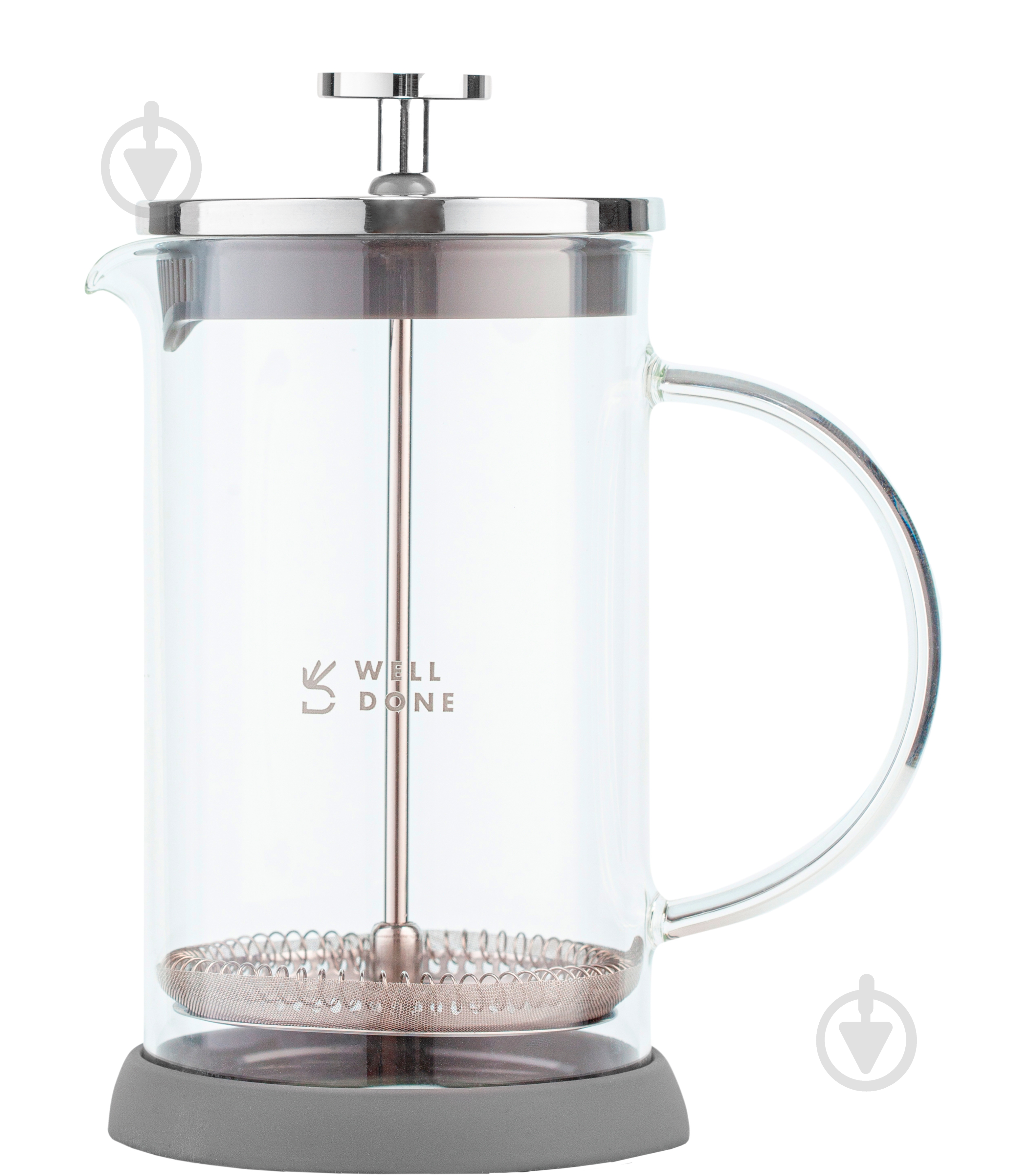 Френч-пресс Well Done WD-8038B мл серый - фото 1