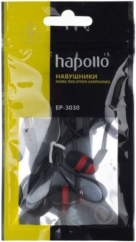 Наушники Hapollo EP-3030 red - фото 2