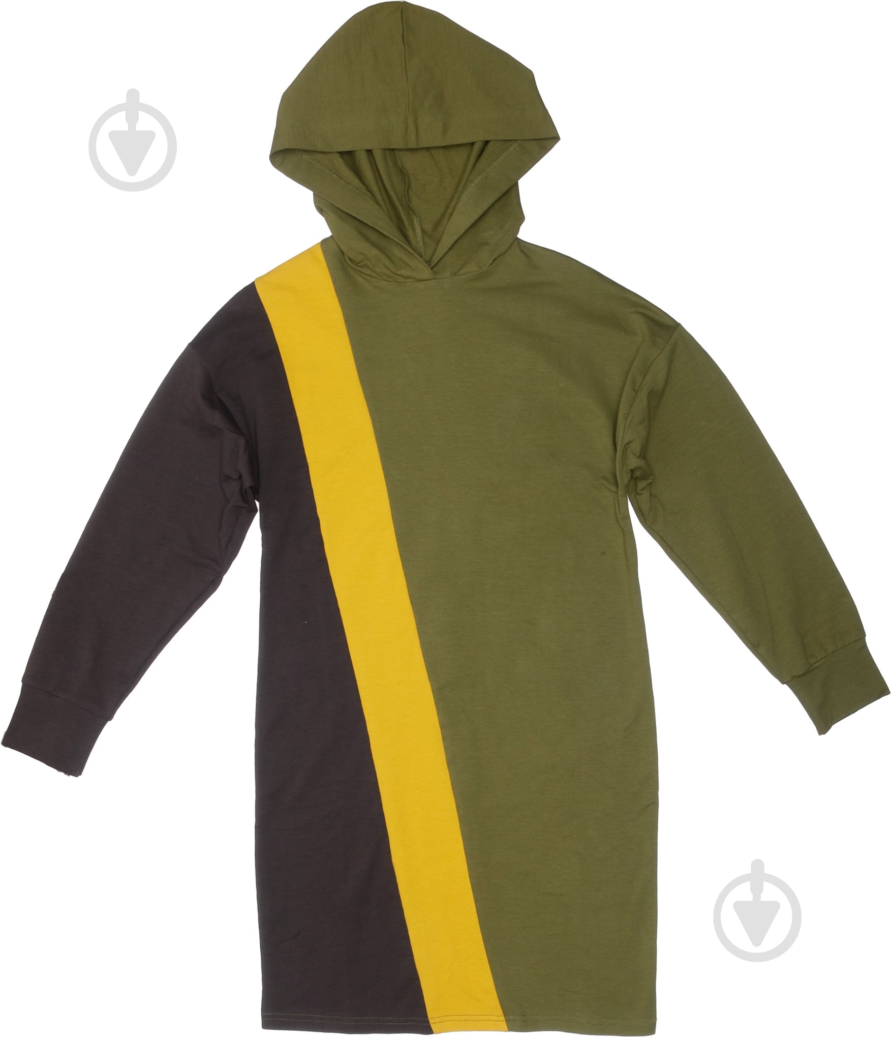 Платье домашнее женское Flis clothes Диагональ р. M хаки - фото 2 Платье домашнее женское Flis clothes Диагональ р. M хаки - фото 2