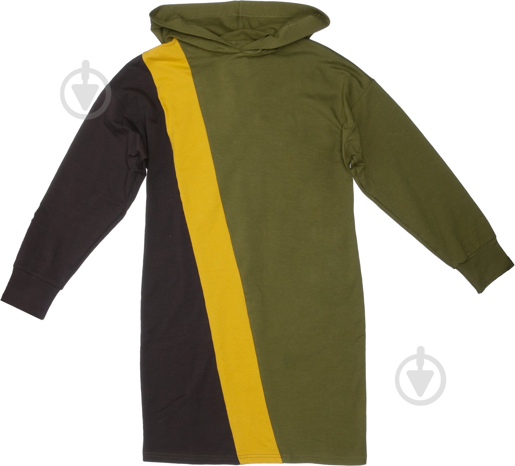 Платье домашнее женское Flis clothes Диагональ р. M хаки - фото 3 Платье домашнее женское Flis clothes Диагональ р. M хаки - фото 3