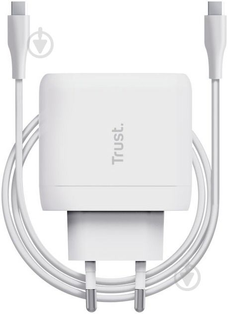 Сетевое зарядное устройство Trust Maxo 65 Вт USB-C PD White - фото 6
