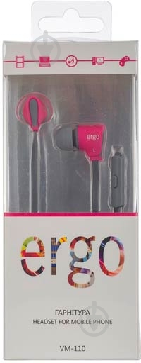 Гарнитура Ergo VM-110 pink - фото 3