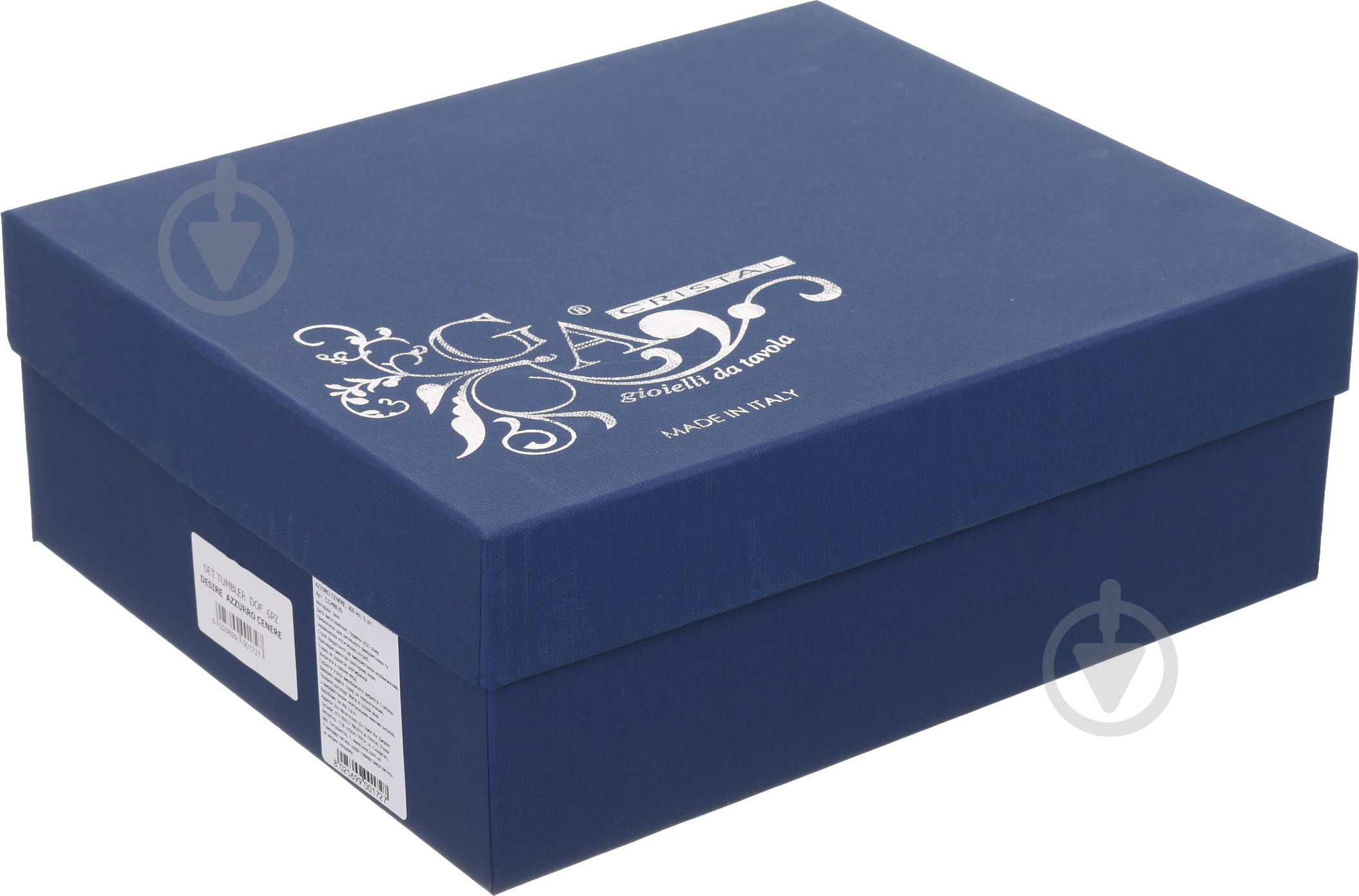 Набір склянок низьких Vema Monalisa Allegria Azzuro Cenere 360 мл 6 шт. - фото 5