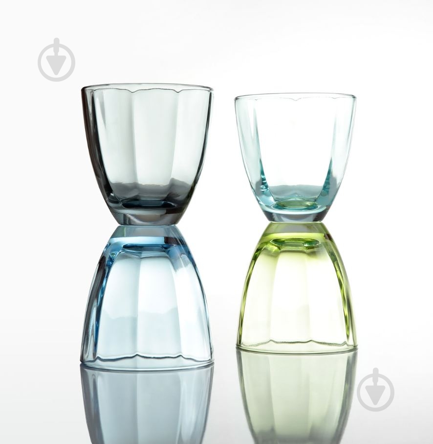 Набір склянок низьких Vema Monalisa Allegria Azzuro Cenere 360 мл 6 шт. - фото 3