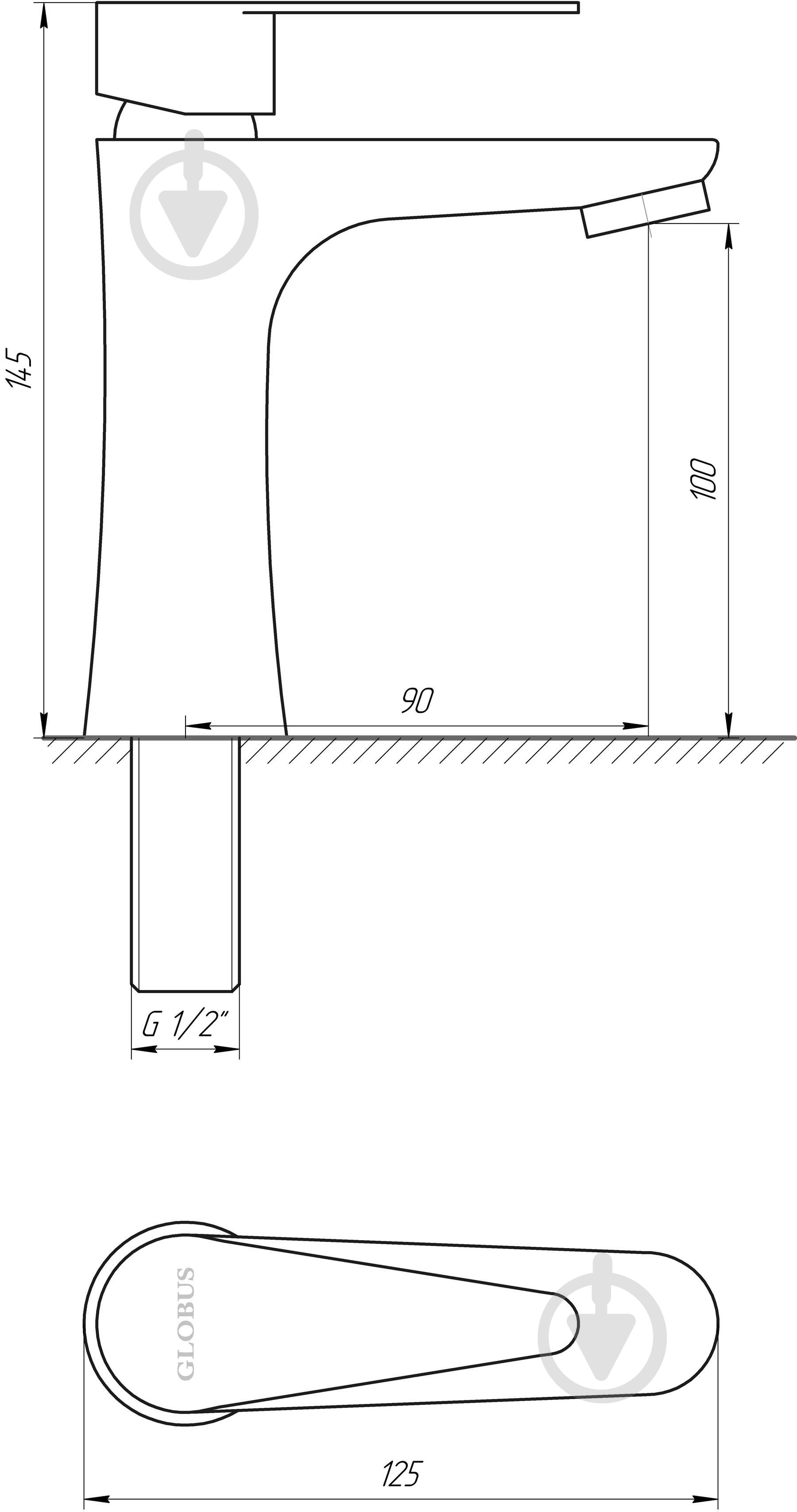 Кран Globus Lux ALPEN SUS-003M - фото 5 Кран Globus Lux ALPEN SUS-003M - фото 5