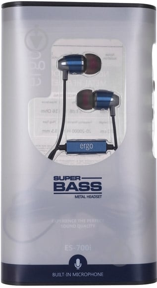 Гарнітура Ergo ES-700i blue - фото 3 Гарнітура Ergo ES-700i blue - фото 3