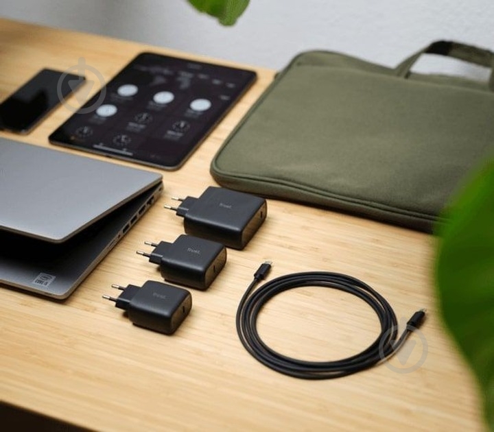 Сетевое зарядное устройство Trust Maxo 65 Вт USB-C PD Black - фото 7 Сетевое зарядное устройство Trust Maxo 65 Вт USB-C PD Black - фото 7