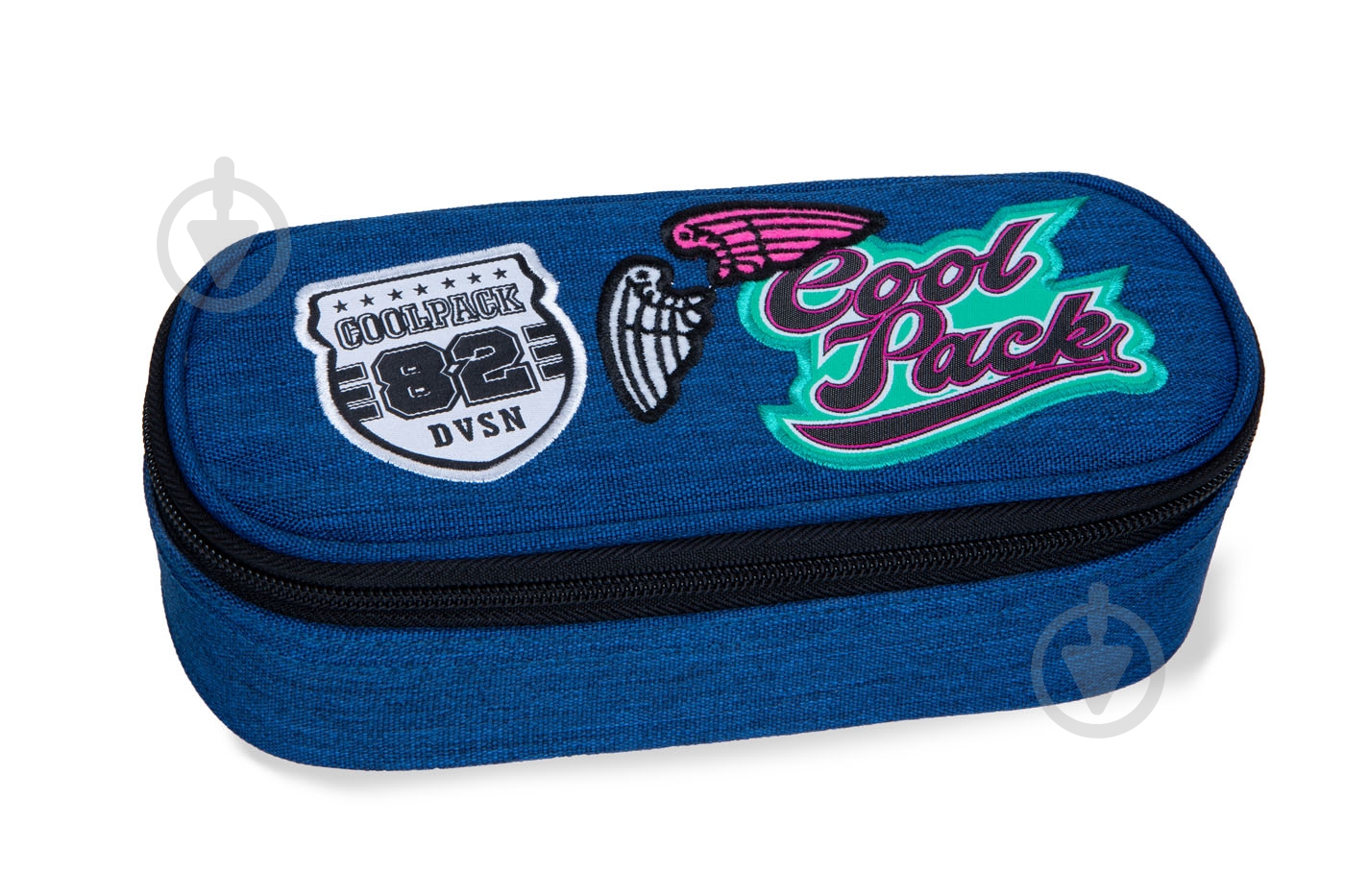 Пенал Campus Badges G B62057 CoolPack деним - фото 1 Пенал Campus Badges G B62057 CoolPack деним - фото 1