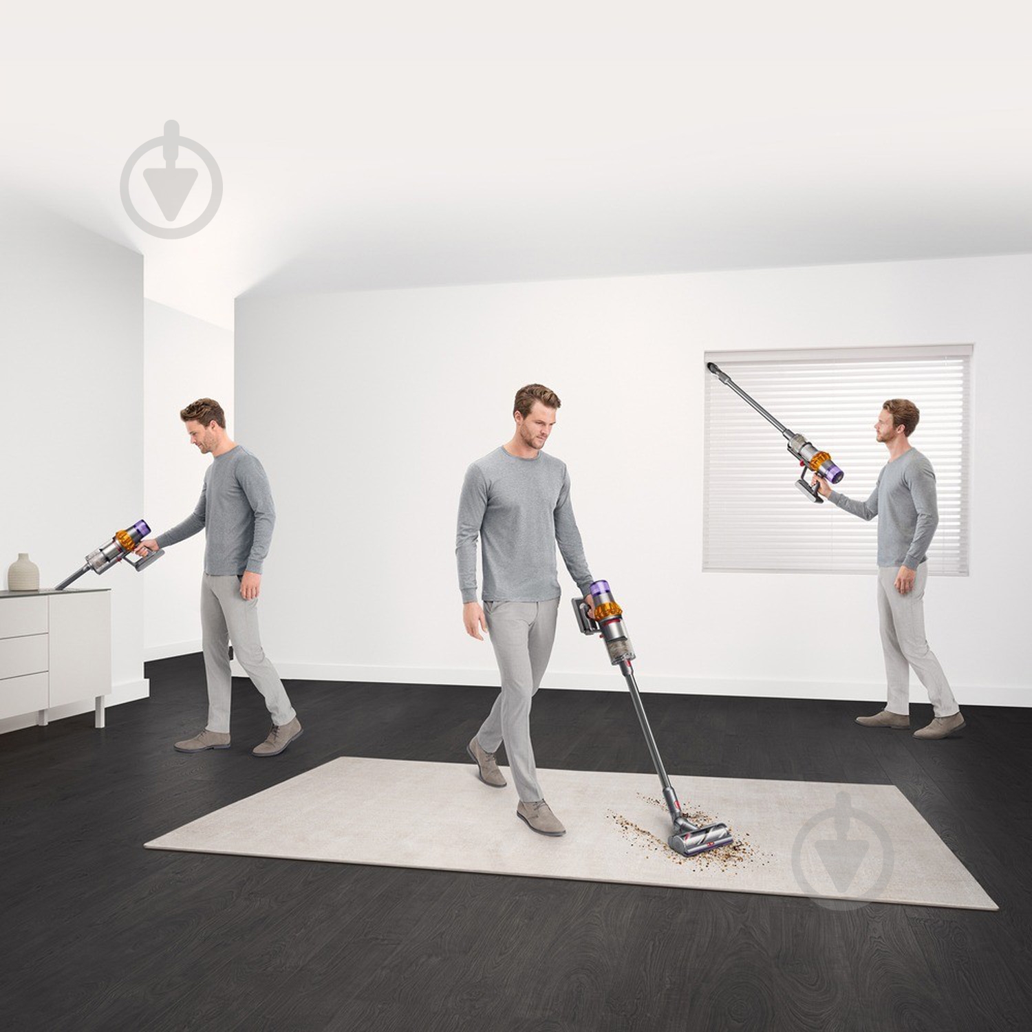 Пылесос аккумуляторный Dyson V15 Detect Absolute EU grey - фото 20 Пылесос аккумуляторный Dyson V15 Detect Absolute EU grey - фото 20