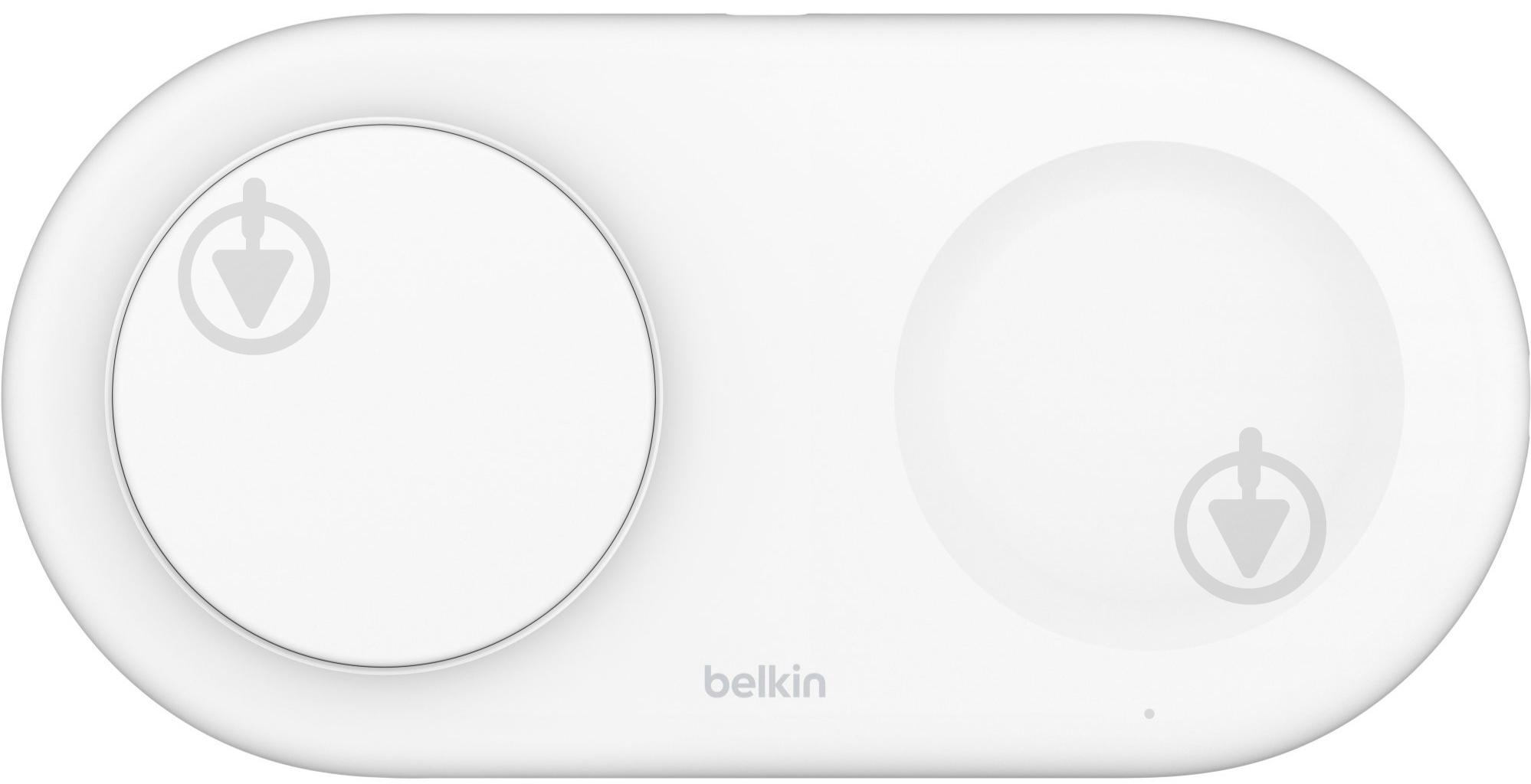 Беспроводное зарядное устройство Belkin 2в1 15Вт Pad Qi2 White - фото 1 Беспроводное зарядное устройство Belkin 2в1 15Вт Pad Qi2 White - фото 1