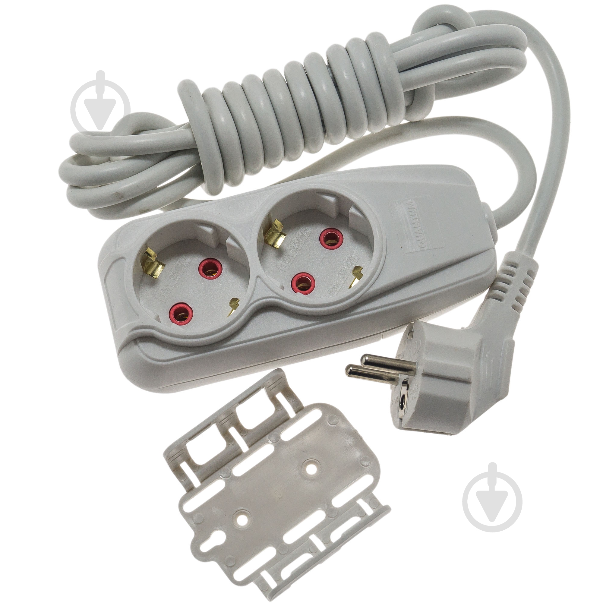 Подовжувач Quantum серія Bestline із заземленням 2 гн. білий 2 м QM-KP-00212 - фото 3 Подовжувач Quantum серія Bestline із заземленням 2 гн. білий 2 м QM-KP-00212 - фото 3