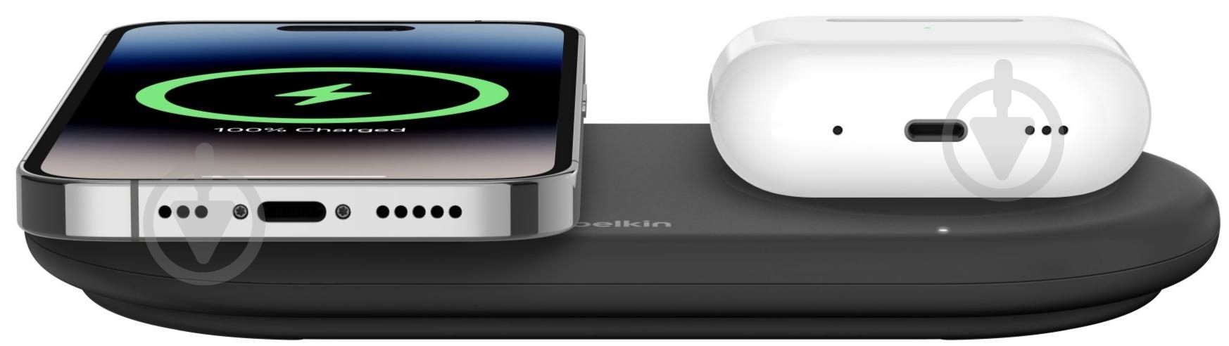 Беспроводное зарядное устройство Belkin 2в1 15Вт Pad Qi2 Black - фото 5 Беспроводное зарядное устройство Belkin 2в1 15Вт Pad Qi2 Black - фото 5