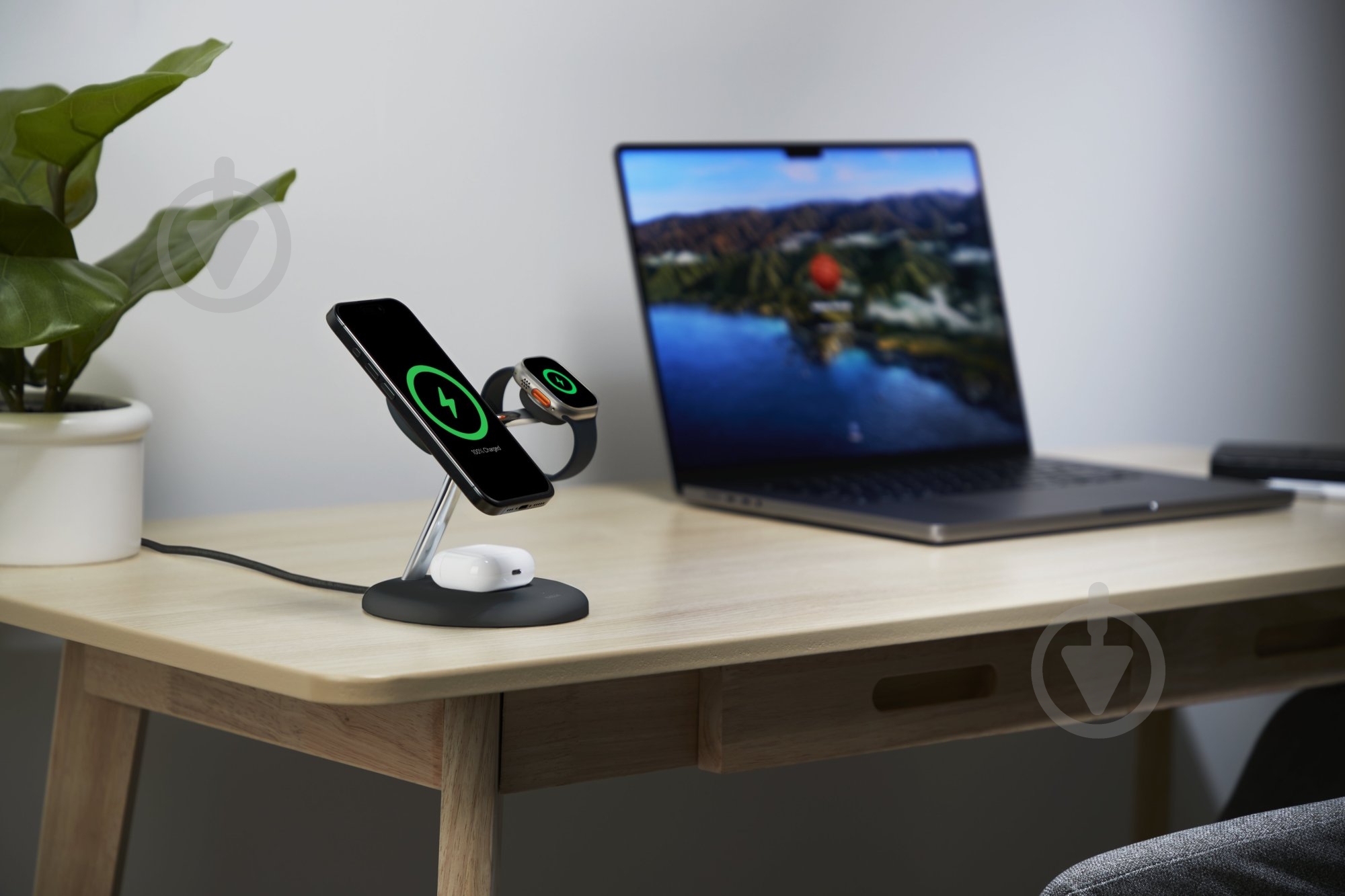 Беспроводное зарядное устройство Belkin 3в1 Magnetic Adjustable Pad Qi2 15 Вт Black - фото 11 Беспроводное зарядное устройство Belkin 3в1 Magnetic Adjustable Pad Qi2 15 Вт Black - фото 11