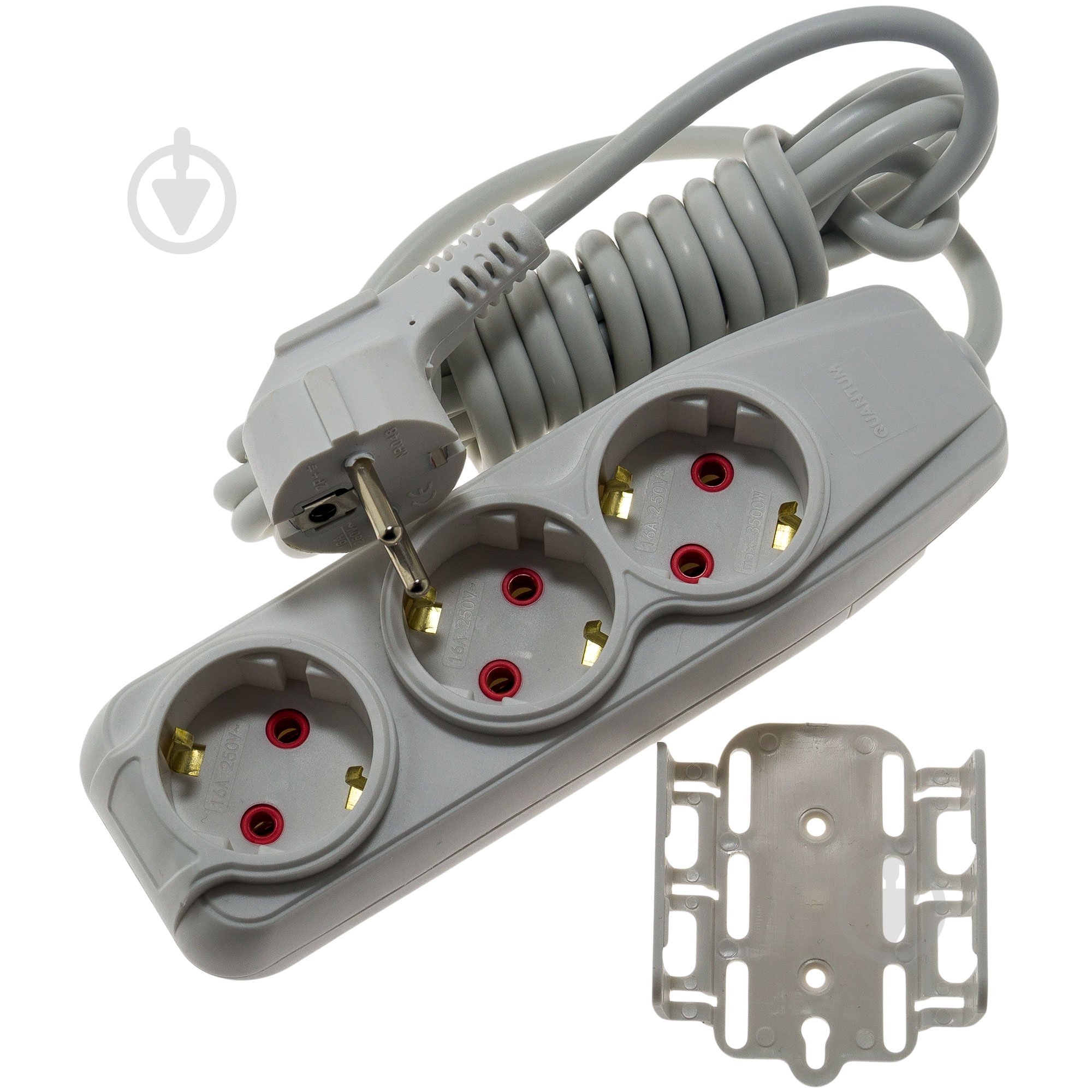 Удлинитель Quantum серия Bestline с заземлением 3 гн. белый 3 м QM-KP-00313 - фото 4 Удлинитель Quantum серия Bestline с заземлением 3 гн. белый 3 м QM-KP-00313 - фото 4