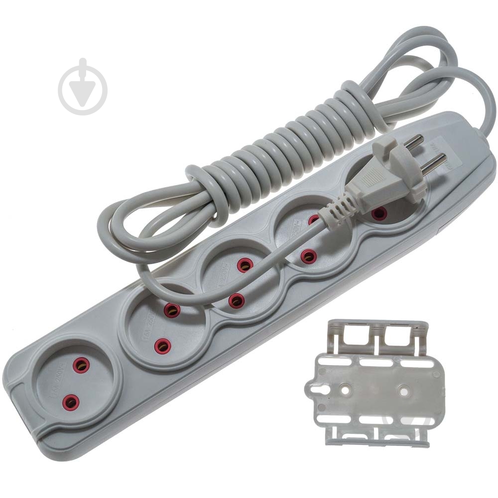 Удлинитель бытовой Quantum серия Bestline без заземления 5 гн. белый 5 м QM-KP-00505 - фото 3