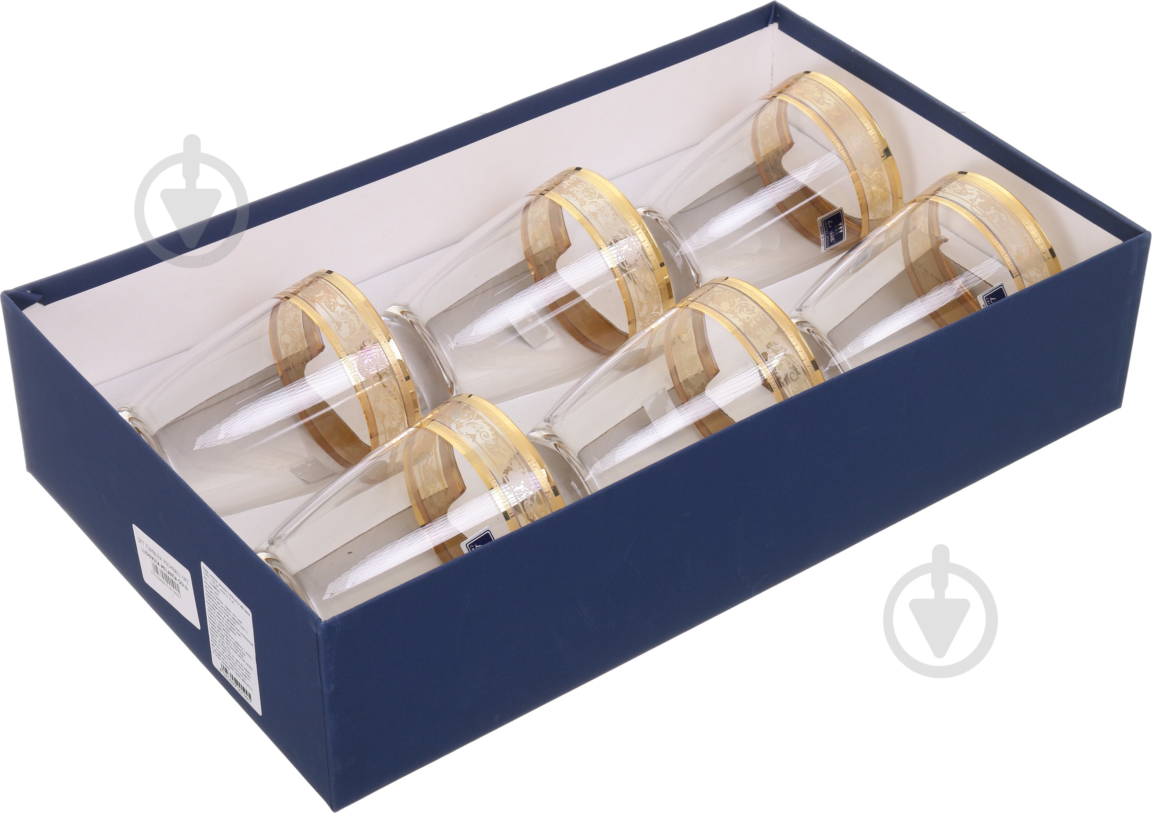 Набір склянок високих Vema Ludovica Melania Gold 378 мл 6 шт. - фото 5 Набір склянок високих Vema Ludovica Melania Gold 378 мл 6 шт. - фото 5