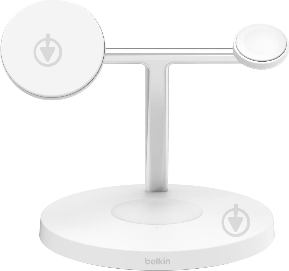Беспроводное зарядное устройство Belkin 3в1 Magnetic Pad Qi2 15 Вт White - фото 4 Беспроводное зарядное устройство Belkin 3в1 Magnetic Pad Qi2 15 Вт White - фото 4
