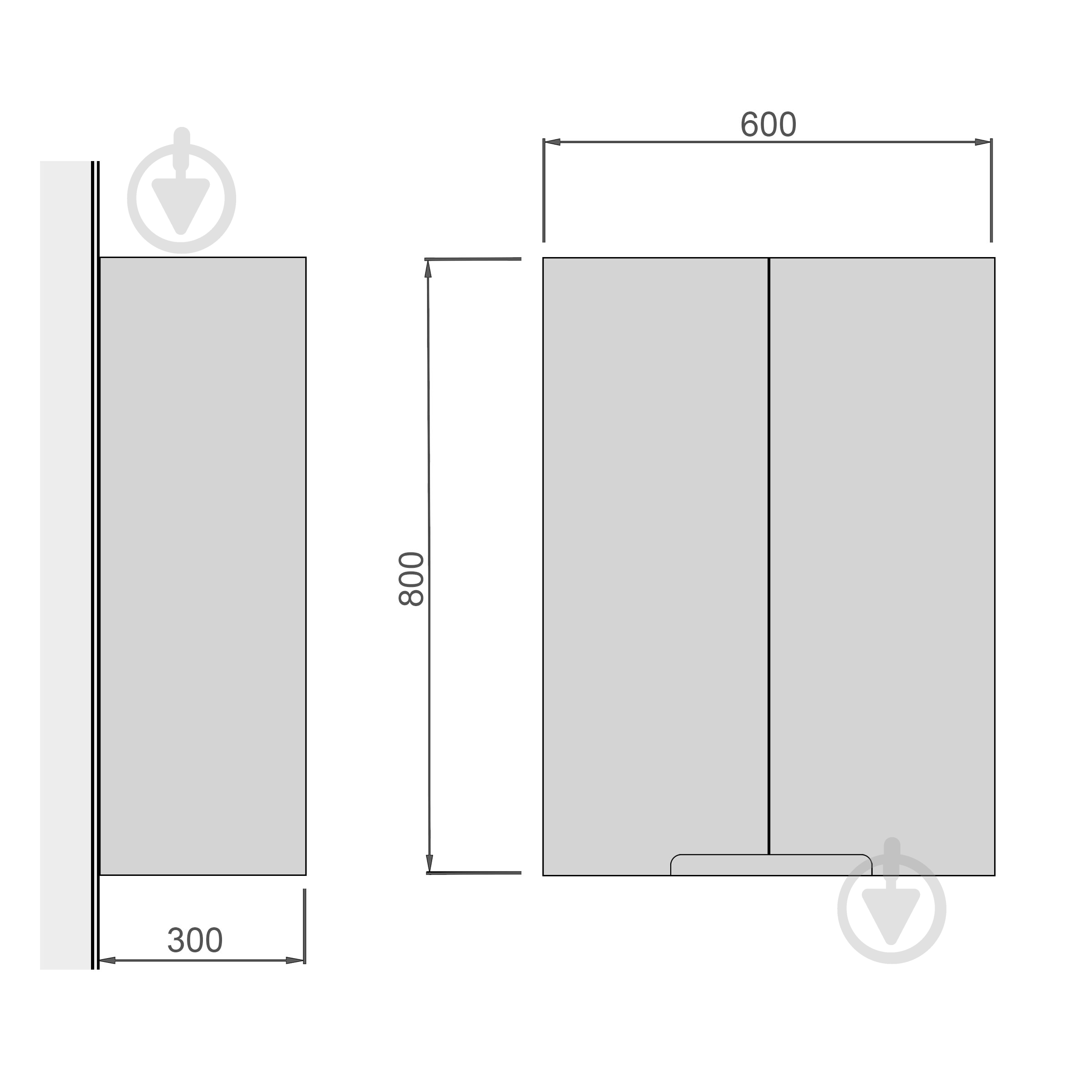 Шкафчик подвесной Мойдодыр Тетрис Ш-60 - фото 7 Шкафчик подвесной Мойдодыр Тетрис Ш-60 - фото 7
