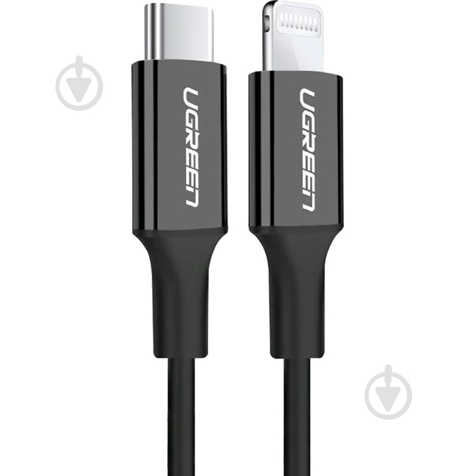 Кабель UGREEN USB 2.0 Type-C M-Lightning M 2 м черный (60752) - фото 1 Кабель UGREEN USB 2.0 Type-C M-Lightning M 2 м черный (60752) - фото 1