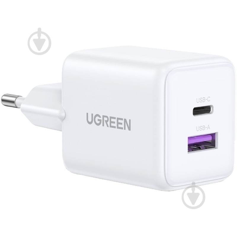 Зарядное устройство UGREEN 2xUSB 30W X516 GaN белый - фото 1