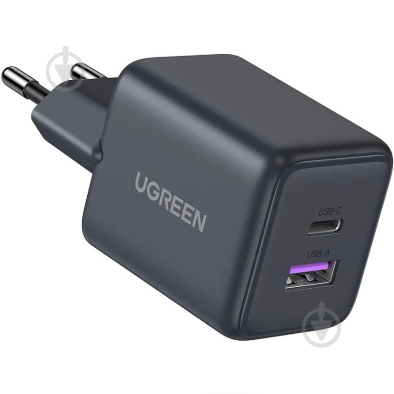 Зарядное устройство UGREEN 2xUSB 30W X516 GaN серый - фото 3