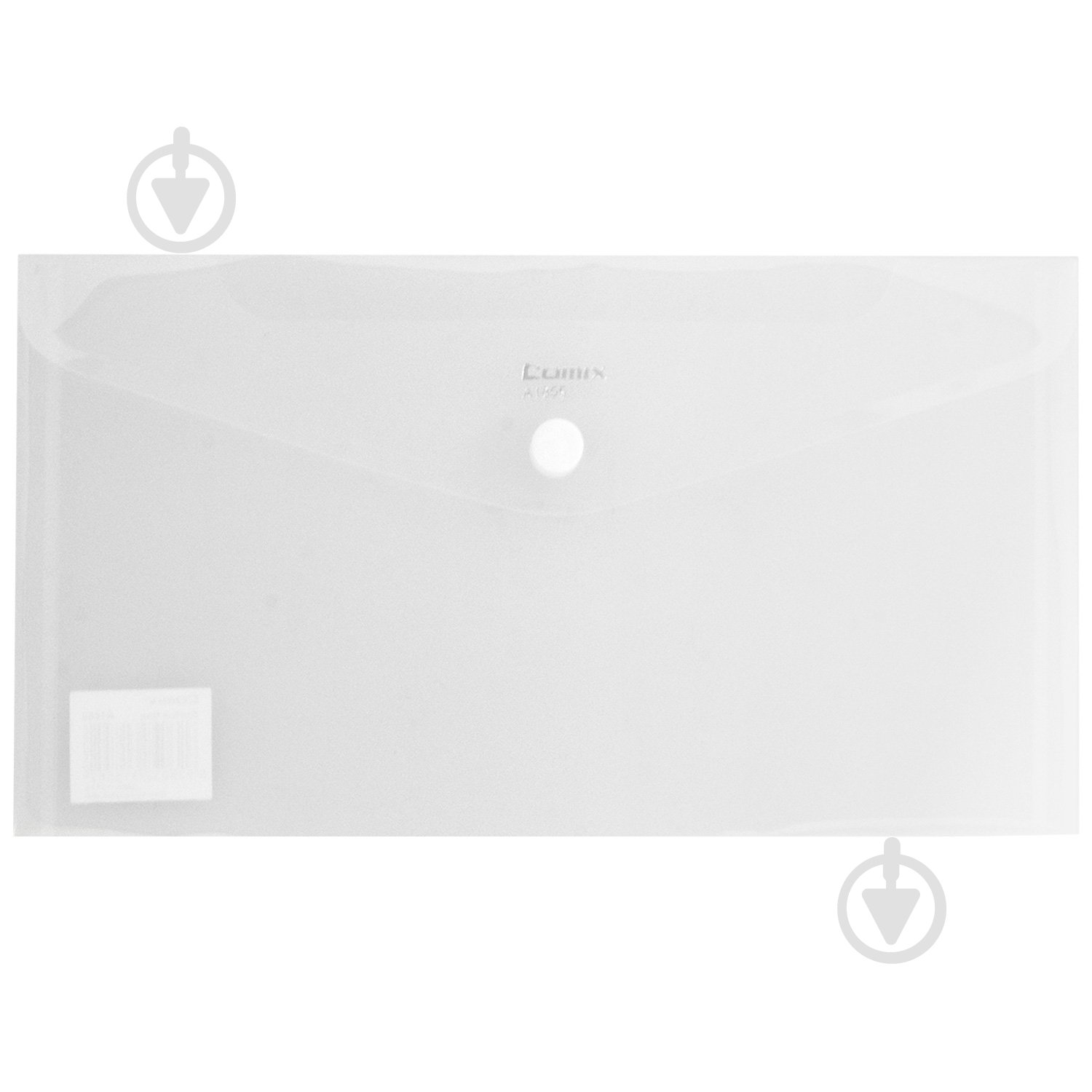 Папка-конверт на кнопці DL прозора 12 шт. Comix FOLD-COM-A1855-C-12 - фото 1