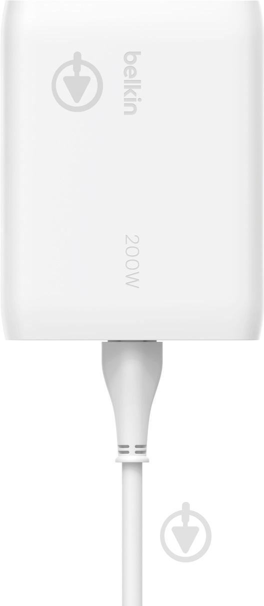 Сетевое зарядное устройство Belkin 200 Вт 4хUSB-С GAN PD PPS White - фото 4 Сетевое зарядное устройство Belkin 200 Вт 4хUSB-С GAN PD PPS White - фото 4