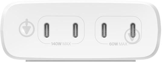 Сетевое зарядное устройство Belkin 200 Вт 4хUSB-С GAN PD PPS White - фото 2 Сетевое зарядное устройство Belkin 200 Вт 4хUSB-С GAN PD PPS White - фото 2