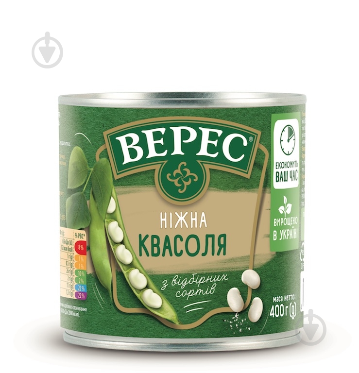 Фасоль Верес нежная 400 г - фото 1 Фасоль Верес нежная 400 г - фото 1