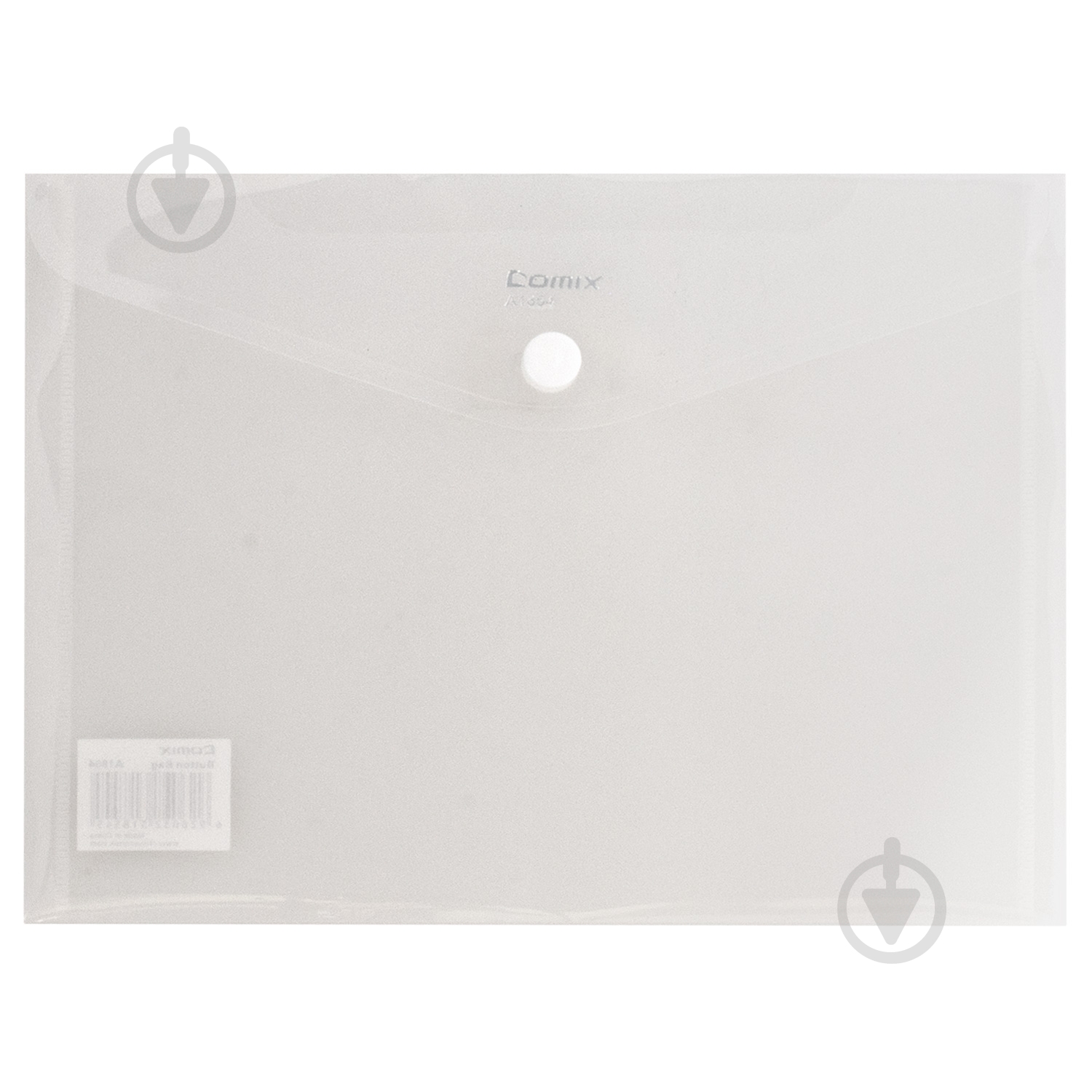 Папка-конверт на кнопці А5 прозора 12 шт. Comix FOLD-COM-A1854-C-12 - фото 1