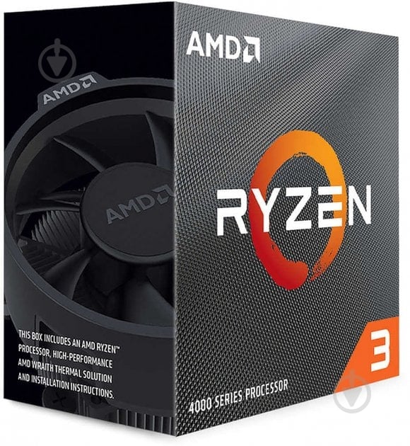 Процессор AMD Ryzen 3 4100 3800 GHz Socket AM4 Box (100-100000510BOX) - фото 2 Процессор AMD Ryzen 3 4100 3800 GHz Socket AM4 Box (100-100000510BOX) - фото 2