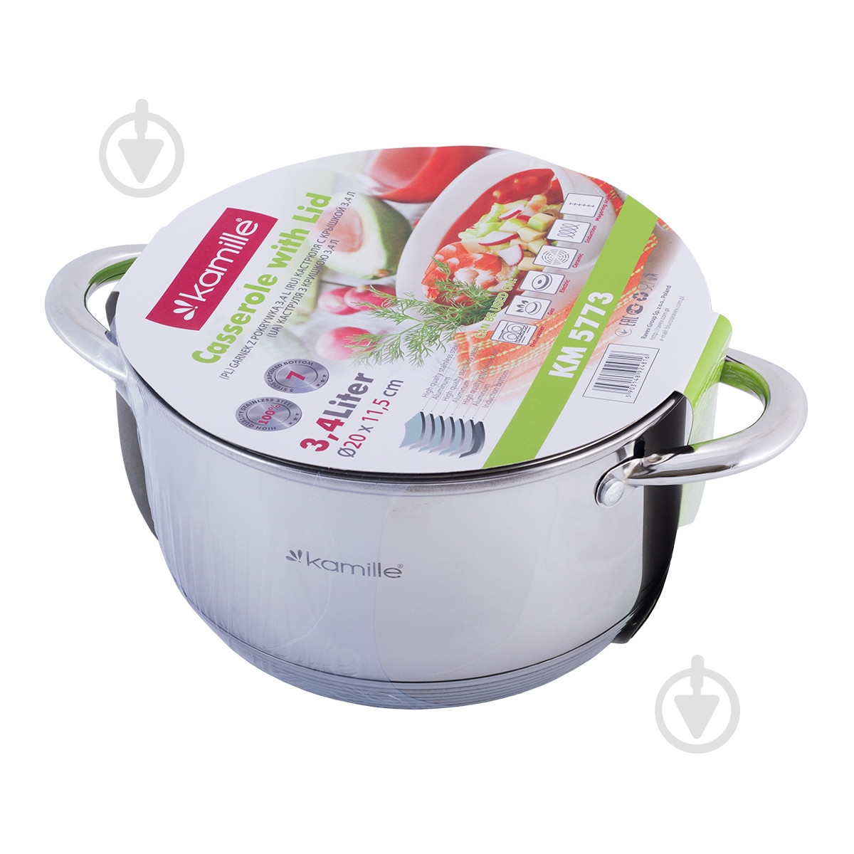 Кастрюля Kamille 3,4 л KM-5773 - фото 4 Кастрюля Kamille 3,4 л KM-5773 - фото 4