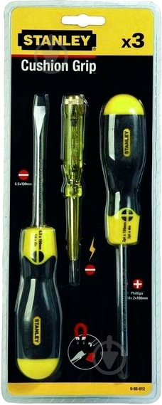 Набор отверток Stanley Cushion Grip 3 предмета 0-65-012 - фото 5