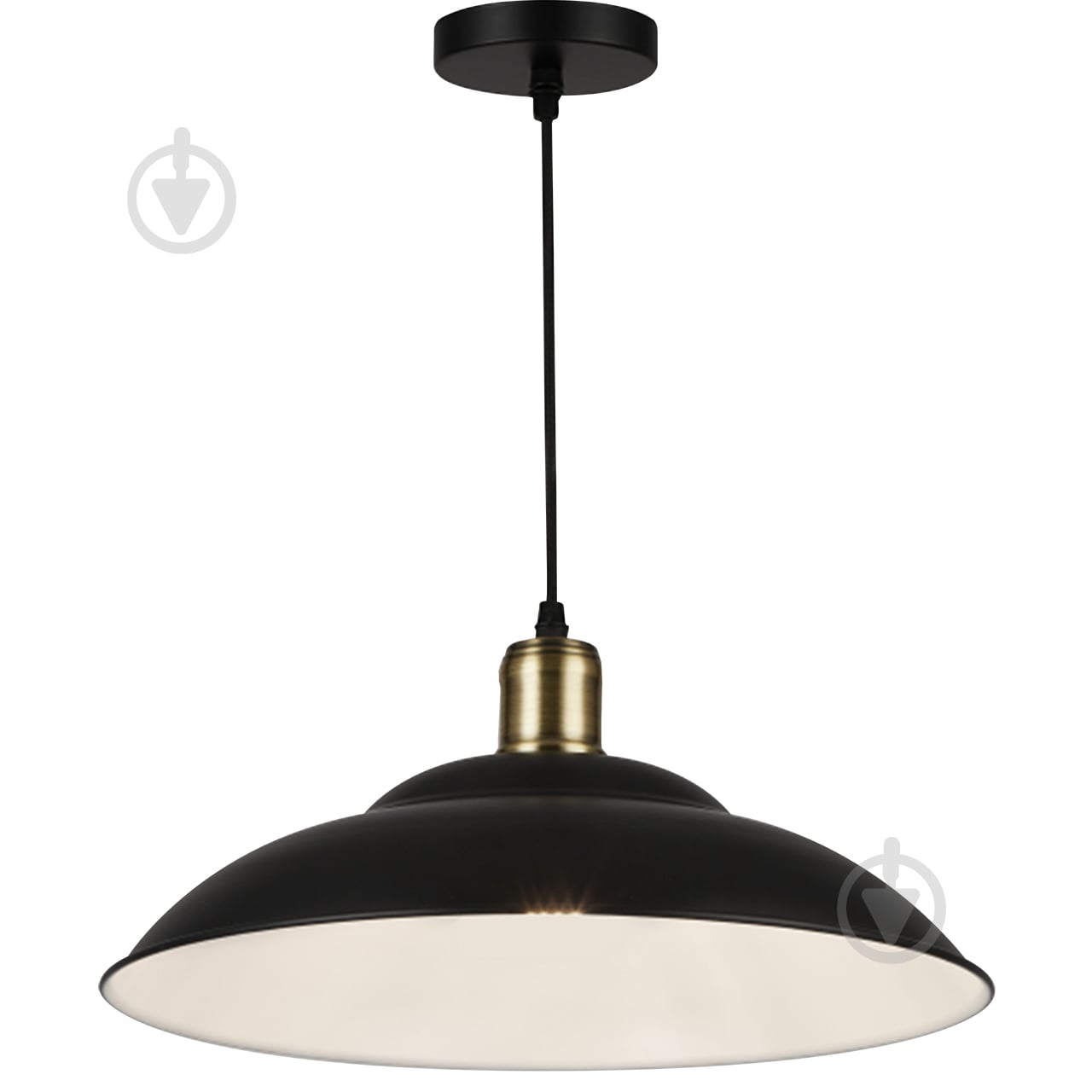 Светильник подвесной Hopfen Loft Cap 1x40 Вт E27 черный - фото 1