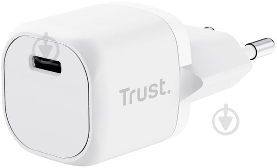 Сетевое зарядное устройство Trust Maxo 20 Вт USB-C PD White - фото 4