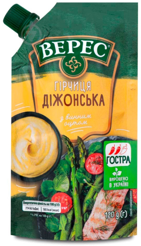 Горчица Верес Дижонская 120 г - фото 1