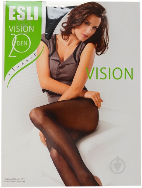 Колготки ESLI VISION 20 den nero 2 черный - фото 1 Колготки ESLI VISION 20 den nero 2 черный - фото 1
