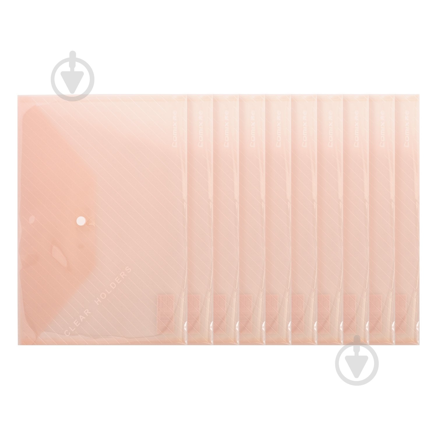 Папка-конверт на кнопке А4 прозрачная красная 10 шт. Comix FOLD-COM-C330-R-10 - фото 2 Папка-конверт на кнопке А4 прозрачная красная 10 шт. Comix FOLD-COM-C330-R-10 - фото 2