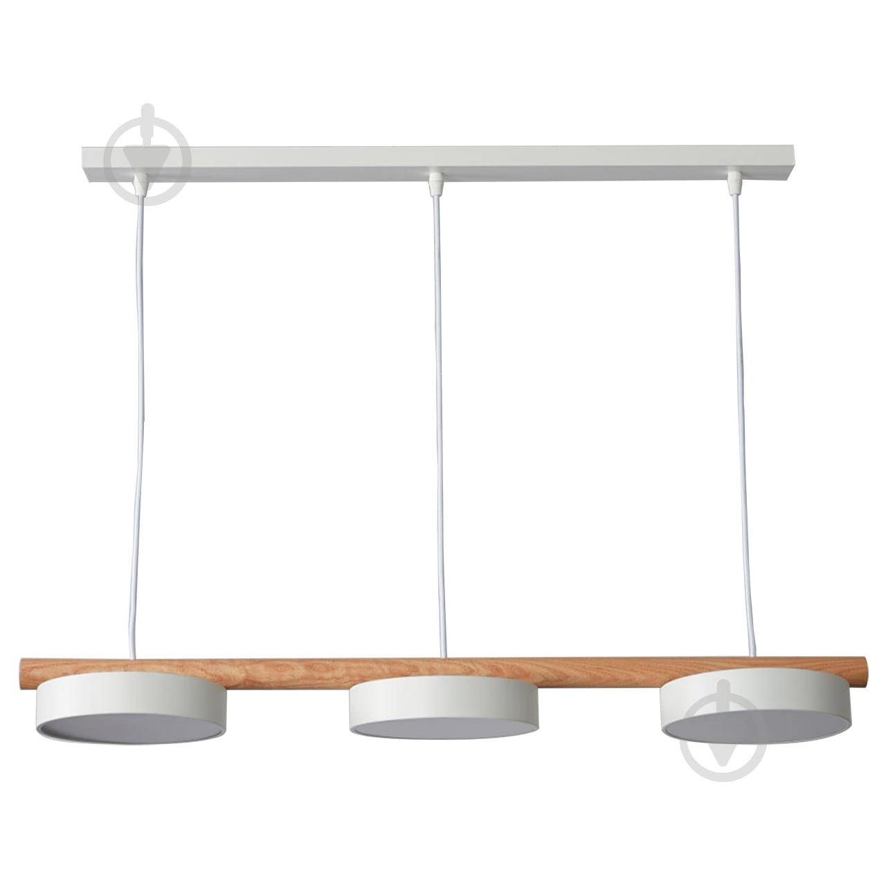 Подвес Hopfen LED LOFT 3x36 Вт белый/дерево - фото 1