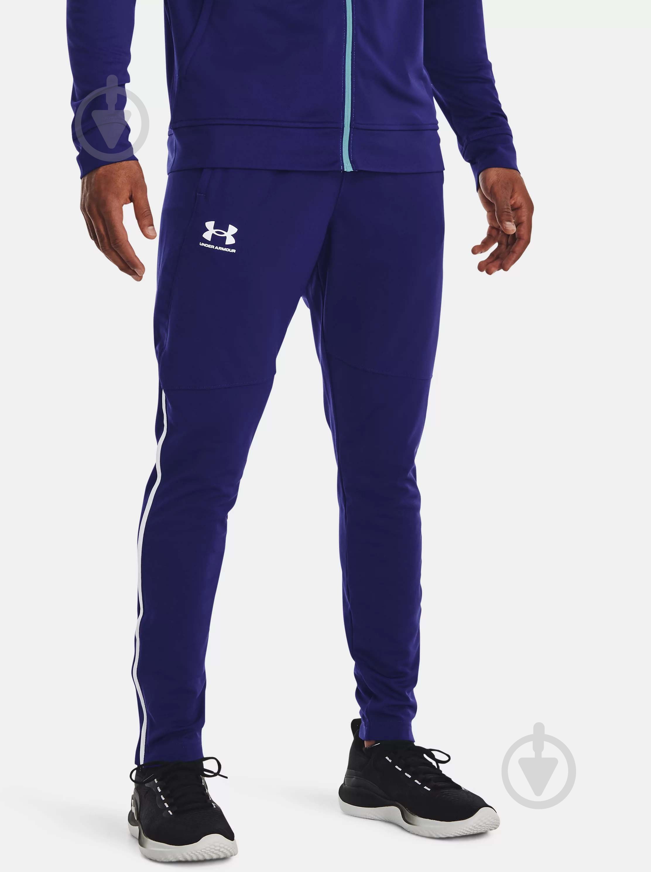 Штани Under Armour PIQUE TRACK PANT 1366203-468 р. S синій - фото 1