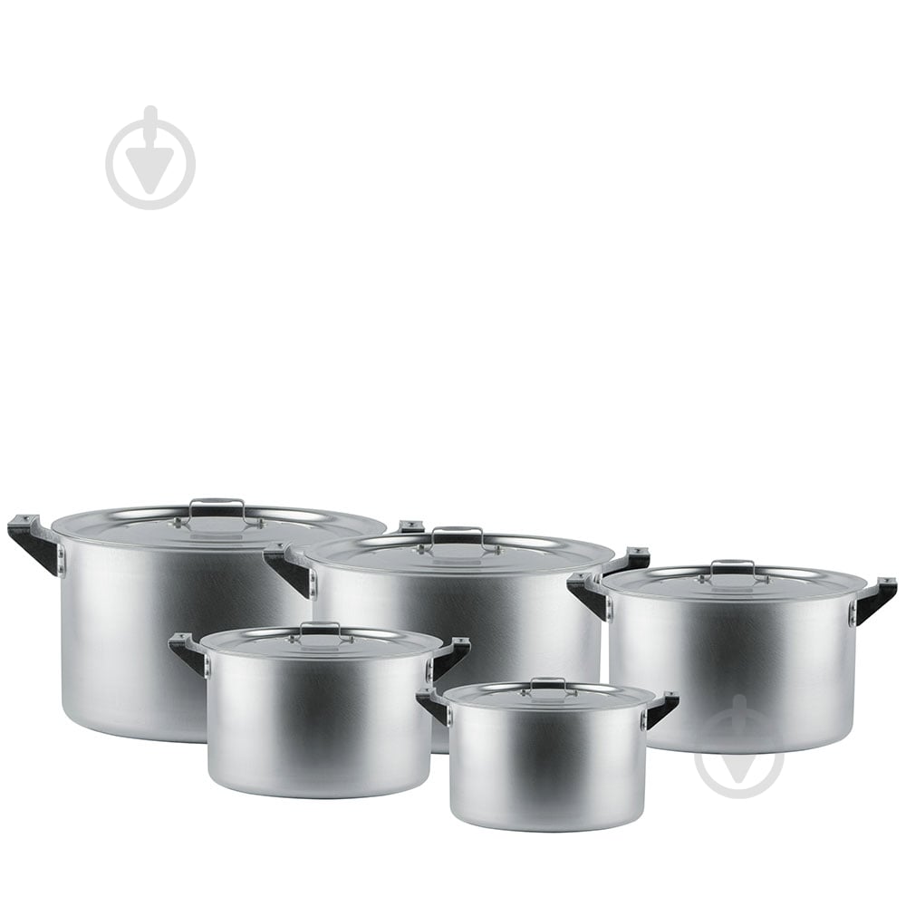 Набір каструль Gusto GT-1600-05 з кришками 3,5 л/4,5 л/6 л/8 л/10 л (BP121716) - фото 1