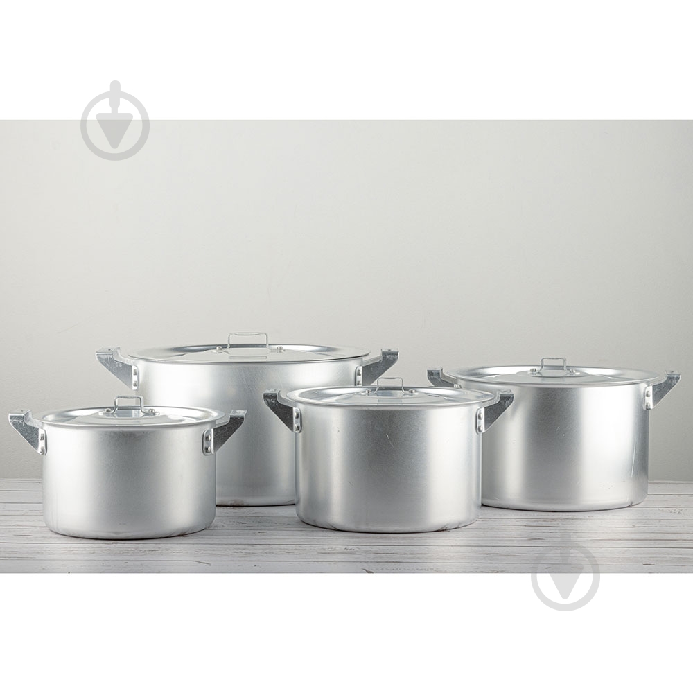 Набір каструль Gusto GT-1600-05 з кришками 3,5 л/4,5 л/6 л/8 л/10 л (BP121716) - фото 2