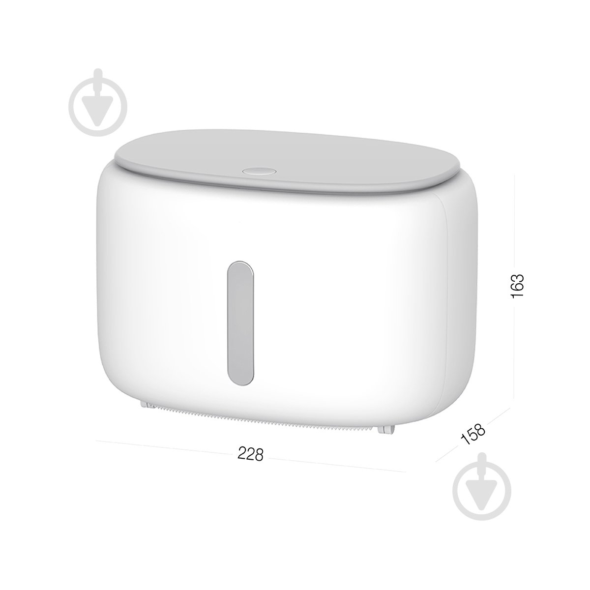 Держатель для туалетной бумаги MVM BP-43 White/Gray - фото 2 Держатель для туалетной бумаги MVM BP-43 White/Gray - фото 2