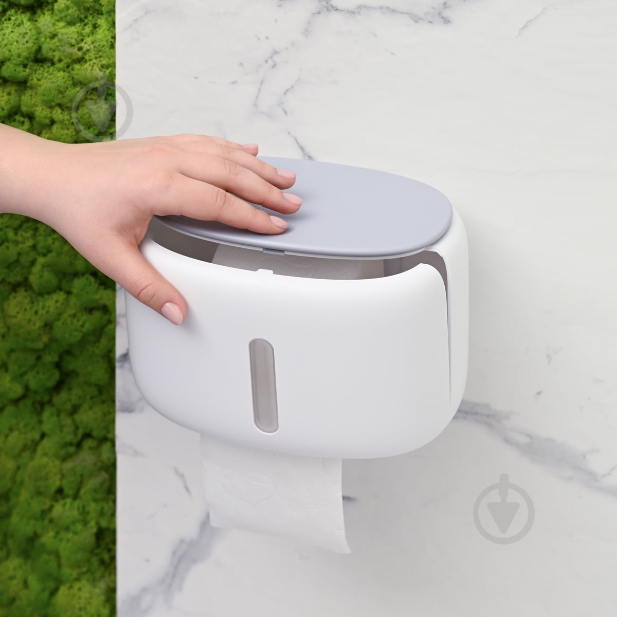 Держатель для туалетной бумаги MVM BP-43 White/Gray - фото 12