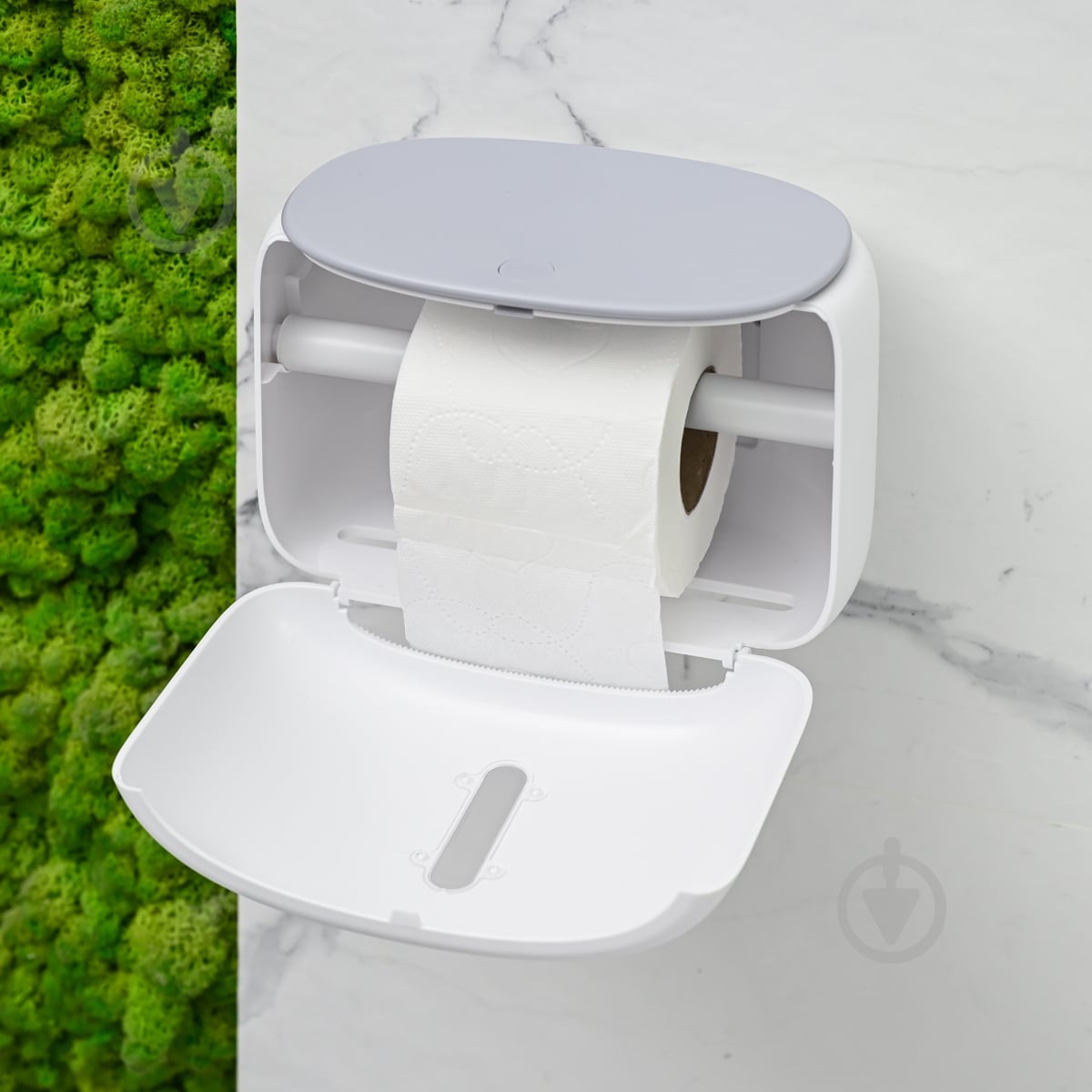 Держатель для туалетной бумаги MVM BP-43 White/Gray - фото 14