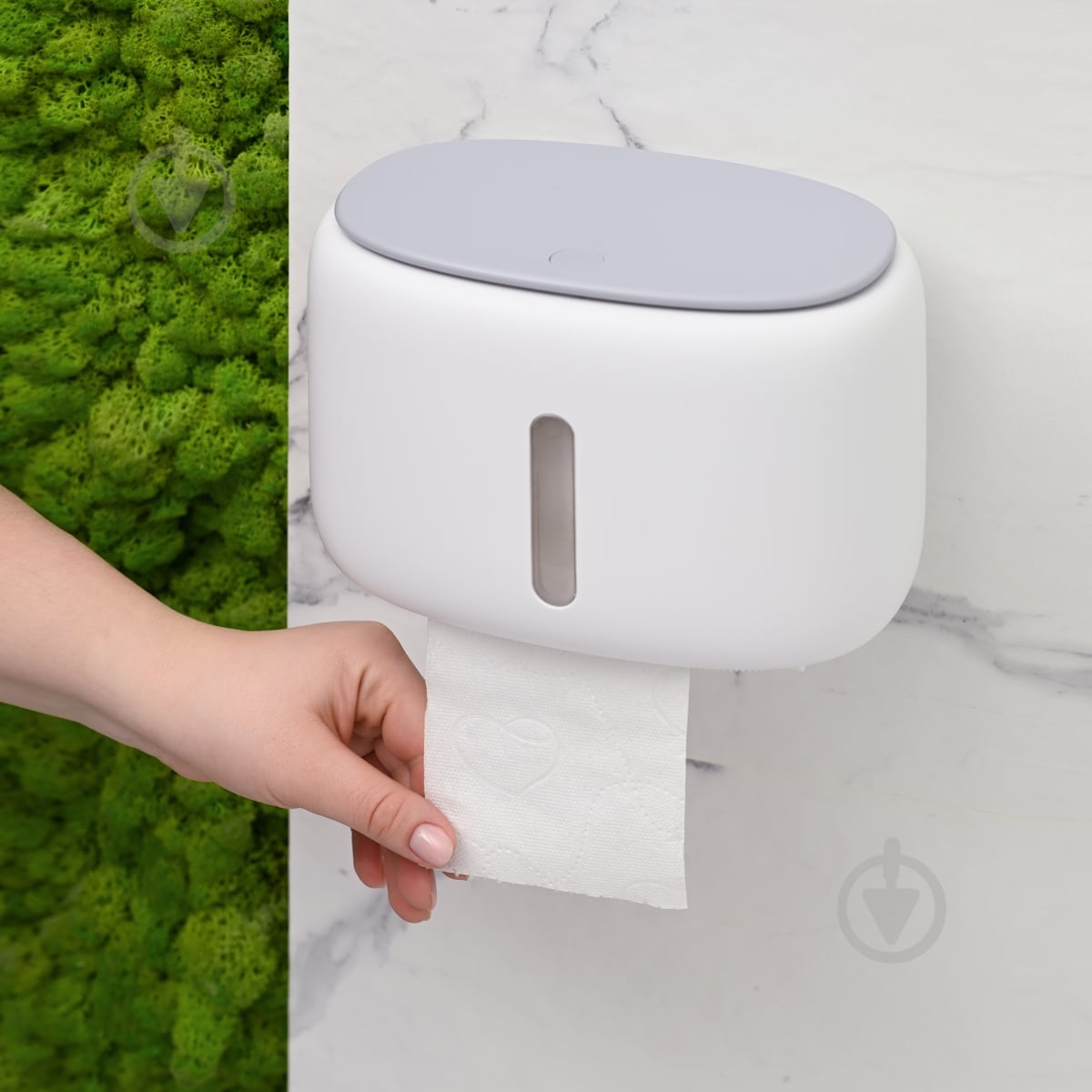 Держатель для туалетной бумаги MVM BP-43 White/Gray - фото 13