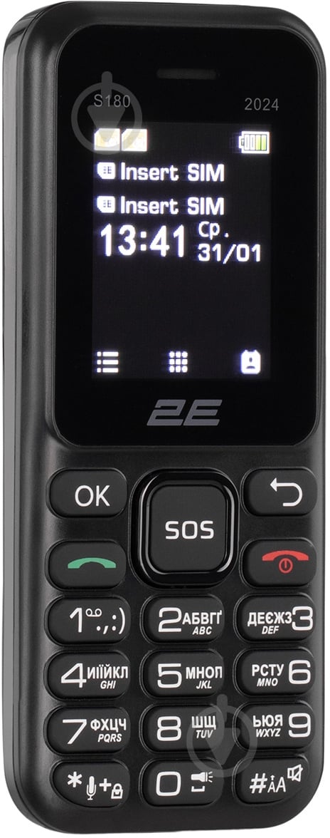 Мобильный телефон 2E S180 2024 black 694743653885 - фото 3