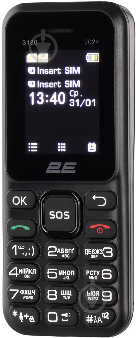 Мобильный телефон 2E S180 2024 black 694743653885 - фото 4