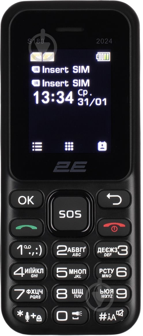 Мобильный телефон 2E S180 2024 black 694743653885 - фото 2